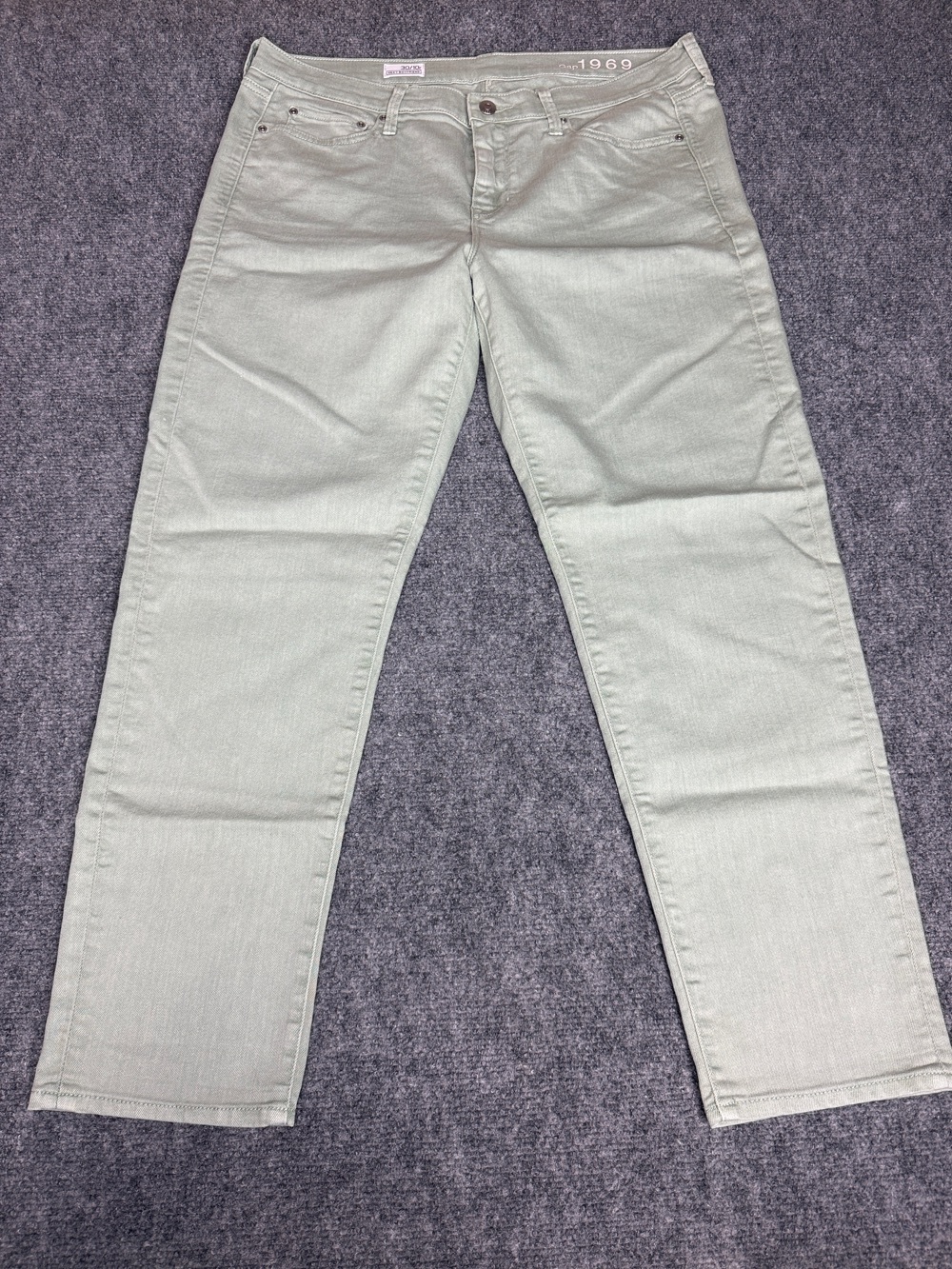 GAP Women's Boyfriend Jeans in Light Sage Green